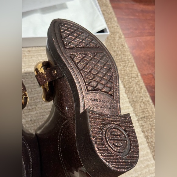 JW Anderson Brown Glitter Rubber Ankle Boot(Rain Boot) Size 36 - Picture 6 of 12